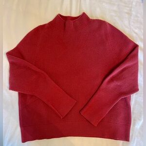 Banana Republic Factory Mockneck Raspberry Sweater L